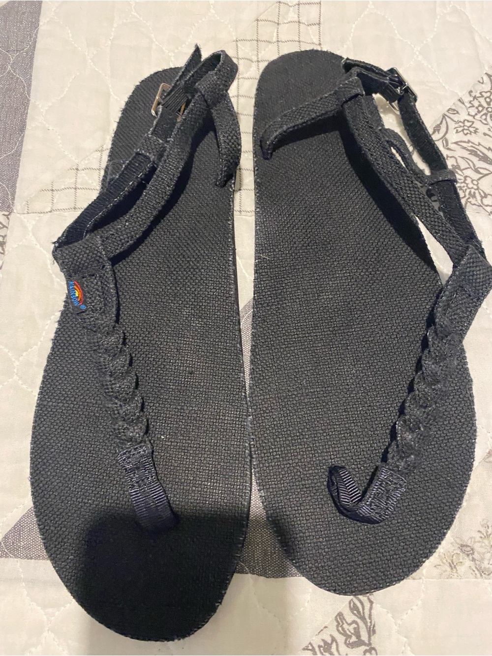 Rainbow Hemp Sandals